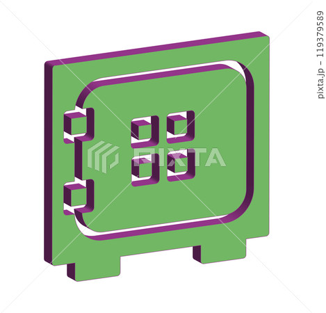Illustration Vector graphic of safe box icon template Illustration Vector graphic of safe box icon template 119379589