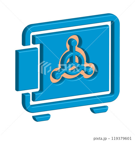 Illustration Vector graphic of safe box icon template 119379601