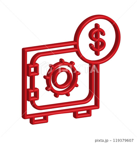 Illustration Vector graphic of safe box icon template Illustration Vector graphic of safe box icon template 119379607