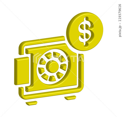 Illustration Vector graphic of safe box icon template Illustration Vector graphic of safe box icon template 119379616