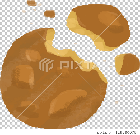 手描きのせんべいのイラスト 119380079