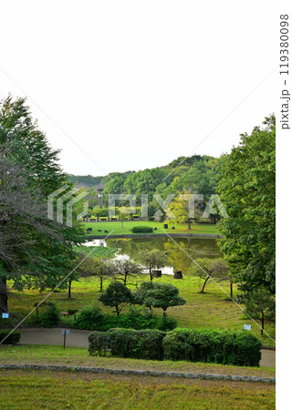 城山公園　初秋　展望広場からの眺め　桶川市　　 119380098