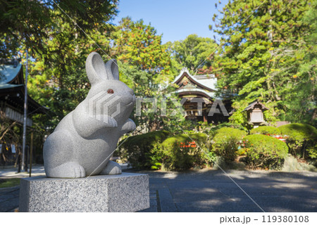 京都 岡崎神社の狛うさぎ 京都 岡崎神社の狛うさぎ 119380108