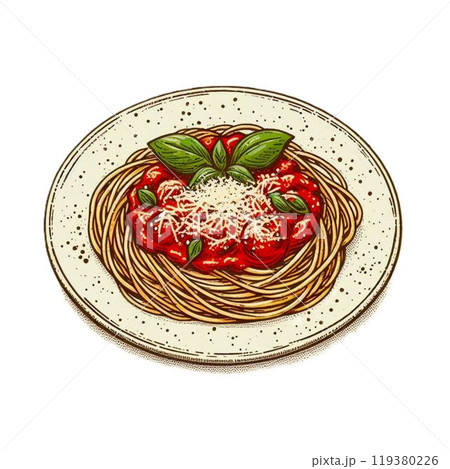 パスタのイラスト 119380226