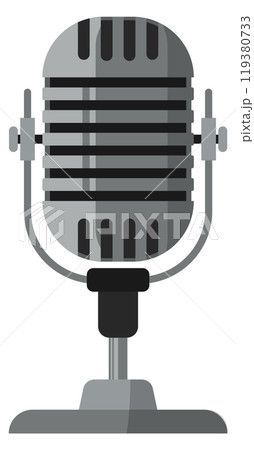 Radio microphone. Studio mic. Sound voice record Radio microphone. Studio mic. Sound voice record 119380733