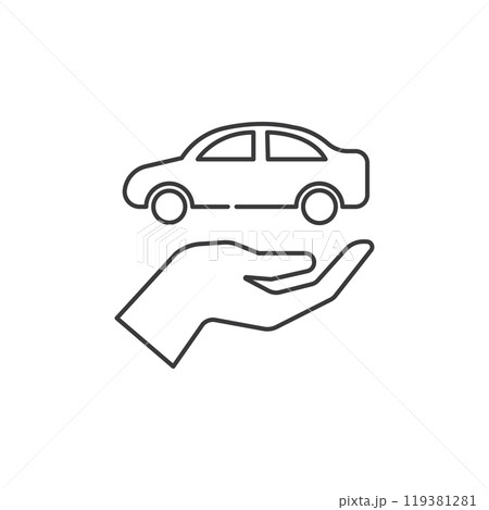 Car insurance icon 119381281