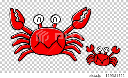 カニの親子 カニの親子 119381521