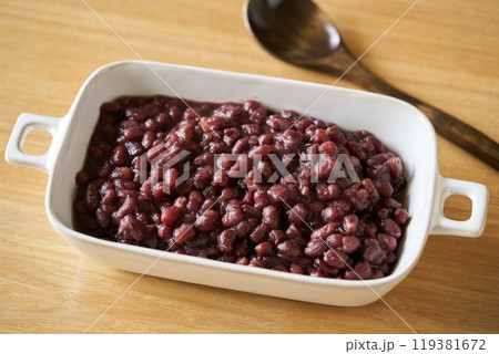 作り置きした粒あん 119381672