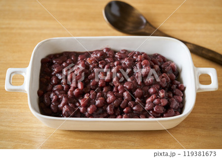 作り置きした粒あん 119381673