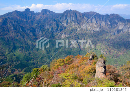 妙義山相馬岳コースから望む裏妙義 妙義山相馬岳コースから望む裏妙義 119381845