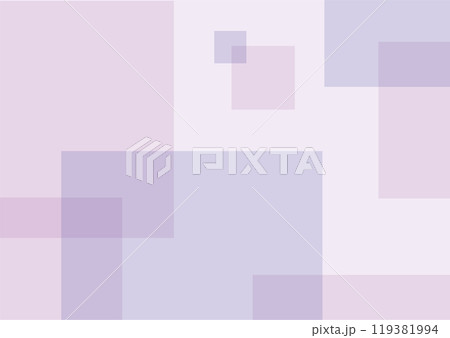 薄い紫色の透明感のあるさりげない幾何学背景画 119381994