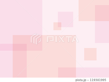 春のピンク系シンプル背景素材（幾何学模様）　 119381995