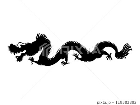 龍のシルエット 119382882