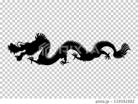 龍のシルエット 119382882