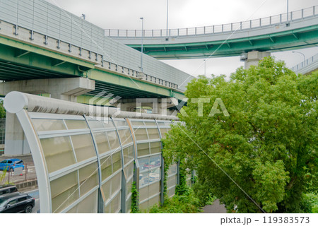 高速道路立体交差 上社ジャンクション 高速道路立体交差 上社ジャンクション 119383573
