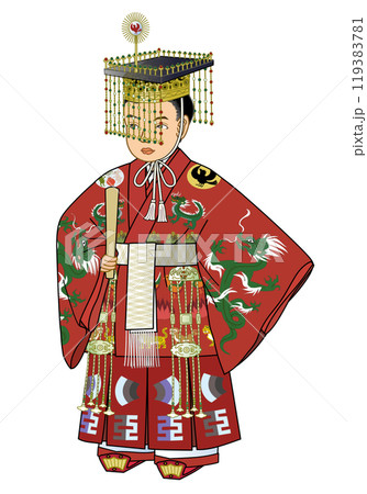 陽成天皇　即位の袞冕十二章 119383781