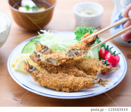 子持ちシシャモのフライ 子持ちシシャモのフライ 119383914