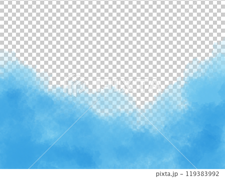 Hand-drawn watercolor pattern, transparent background material 119383992