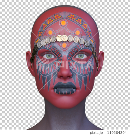 Close-up of a woman's face 119384294