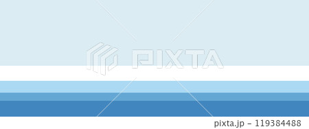 シンプルなブルーのバナー背景 シンプルなブルーのバナー背景 119384488