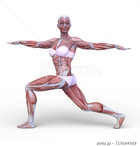 ポーズをとる女性 119384508