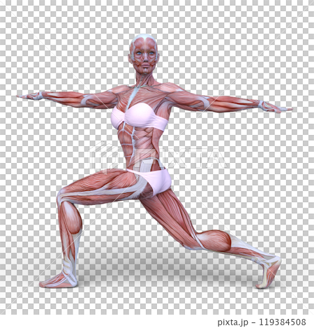 ポーズをとる女性 119384508