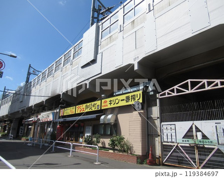御徒町のガード下飲食街 119384697