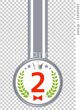 2位のメダルのイラスト【4】 119385054