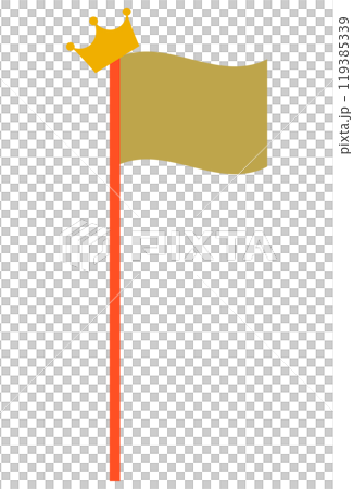 Golden flag illustration 119385339