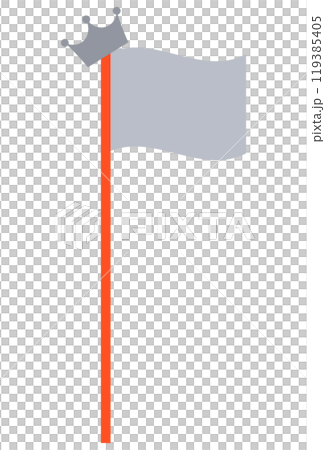 Silver flag illustration 119385405