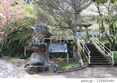 大分県宇佐市上矢部の二つの社殿がある生目八幡 大分県宇佐市上矢部の二つの社殿がある生目八幡 119385444