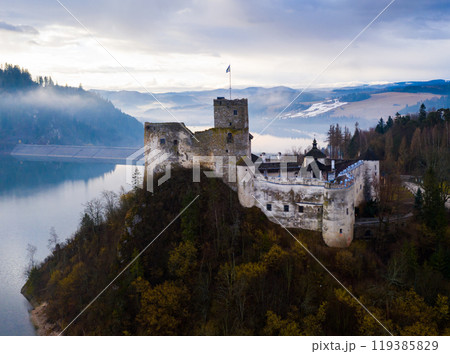 View of Niedzica Castle, Poland View of Niedzica Castle, Poland 119385829
