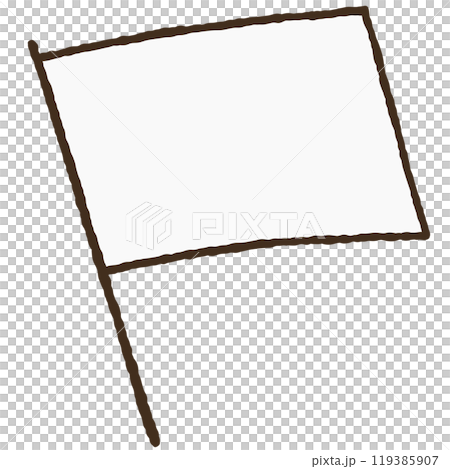 簡單的旗幟插圖 簡單的旗幟插圖 119385907