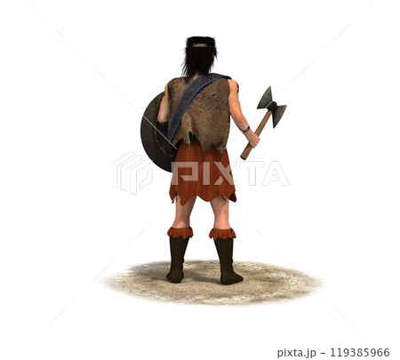 3D rendering, warrior character, illustration 3D rendering, warrior character, illustration 119385966