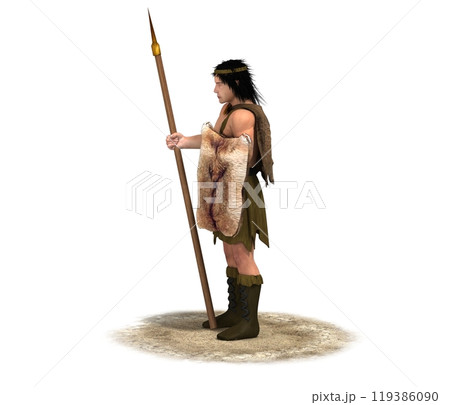 3D rendering, warrior character, illustration 3D rendering, warrior character, illustration 119386090