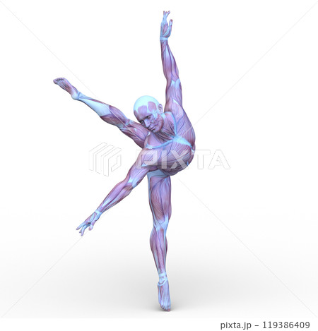 ポーズをとる男性 119386409