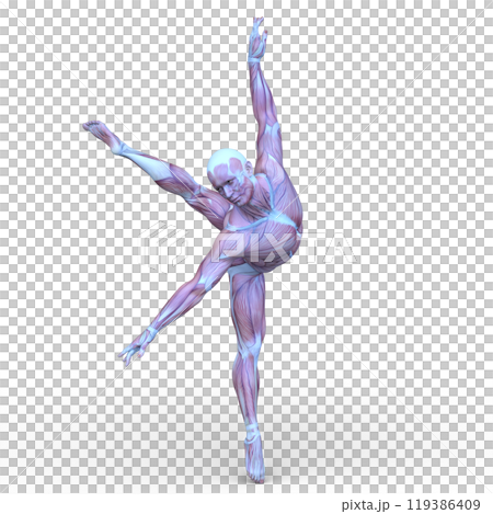 ポーズをとる男性 119386409