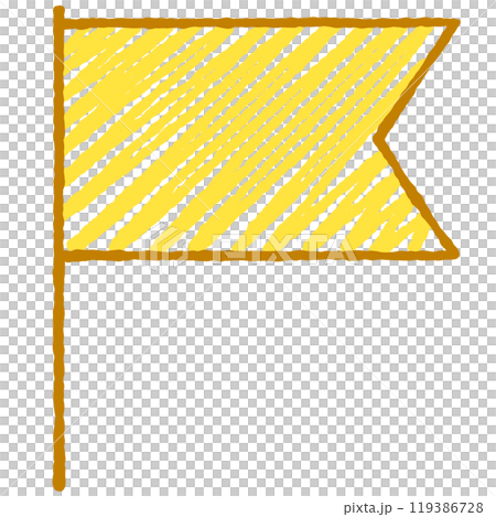 簡單的旗幟插圖 119386728