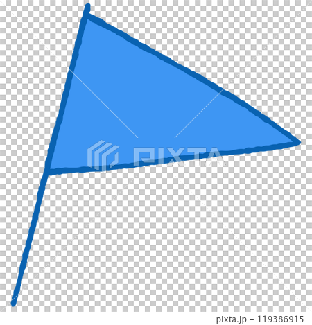 簡單的旗幟插圖 119386915