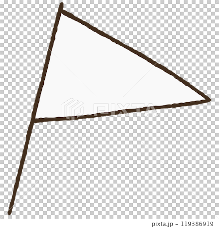 簡單的旗幟插圖 119386919