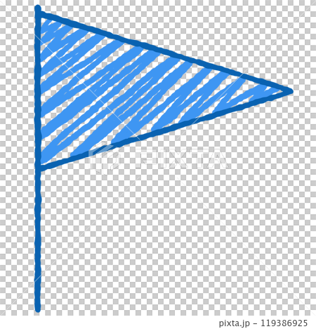 簡單的旗幟插圖 119386925