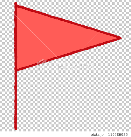 簡單的旗幟插圖 119386926