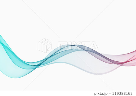Abstract wave design element, a flow of curved lines. 119388165