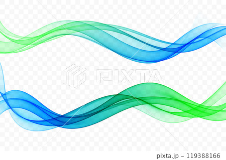 Collection of wavy shapes. Transparent wave element. Collection of wavy shapes. Transparent wave element. 119388166