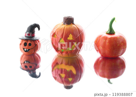 ハロウィンのかぼちゃのおばけイメージ ハロウィンのかぼちゃのおばけイメージ 119388807