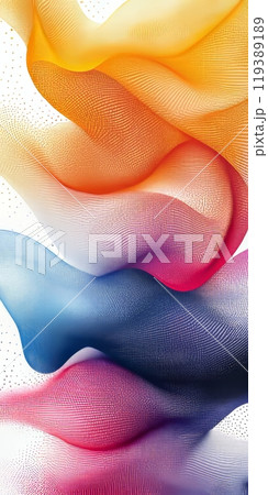Abstract colorful flowing wave pattern design 119389189