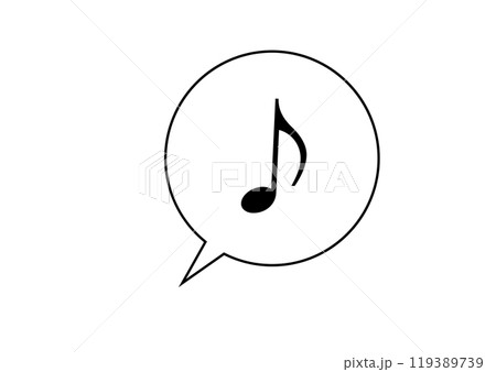 音符とふきだし 音符とふきだし 119389739