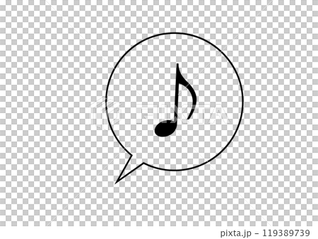 音符とふきだし 音符とふきだし 119389739