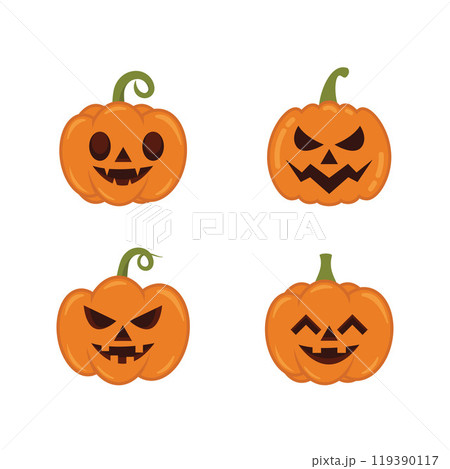 Halloween pumpkin icon 119390117