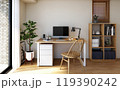 一人暮らし　ワンルーム　在宅勤務　自宅オフィス　ナチュラルインテリア 119390242